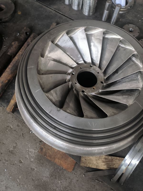 Diâmetro de entrada personalizado 1-5 metros Corredor de turbina hidráulica com velocidade nominal do rotor 100rpm 200rpm 300rpm 500rpm 1000rpm