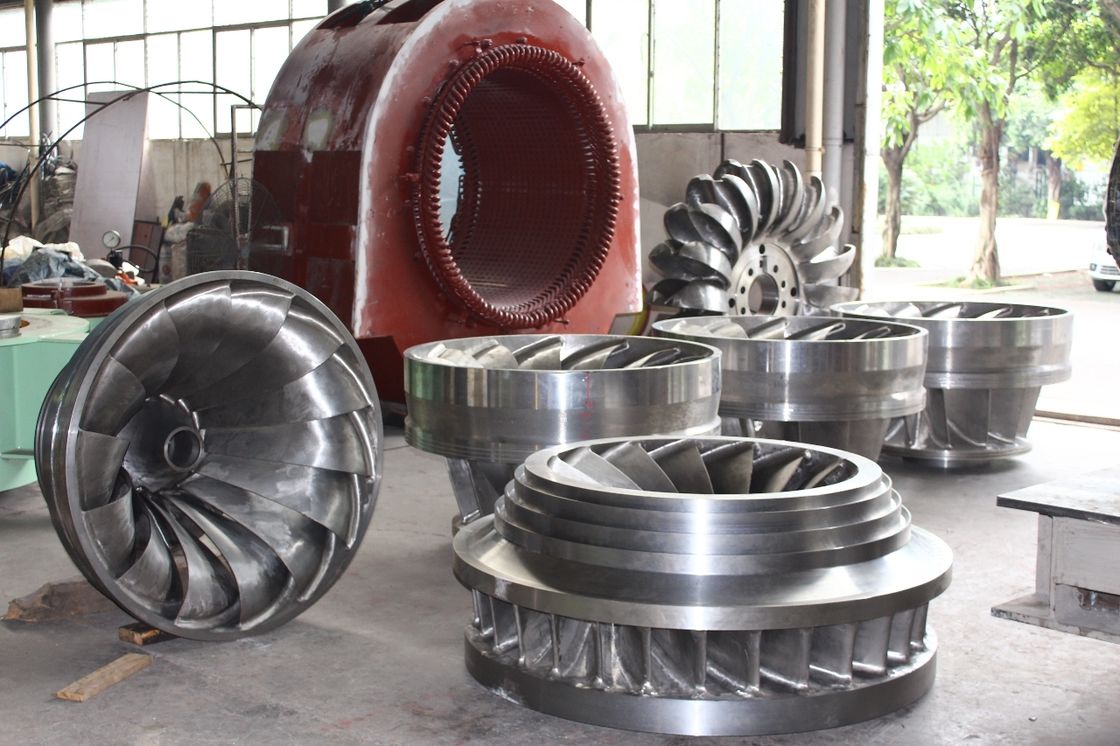 Diâmetro de entrada personalizado 1-5 metros Corredor de turbina hidráulica com velocidade nominal do rotor 100rpm 200rpm 300rpm 500rpm 1000rpm