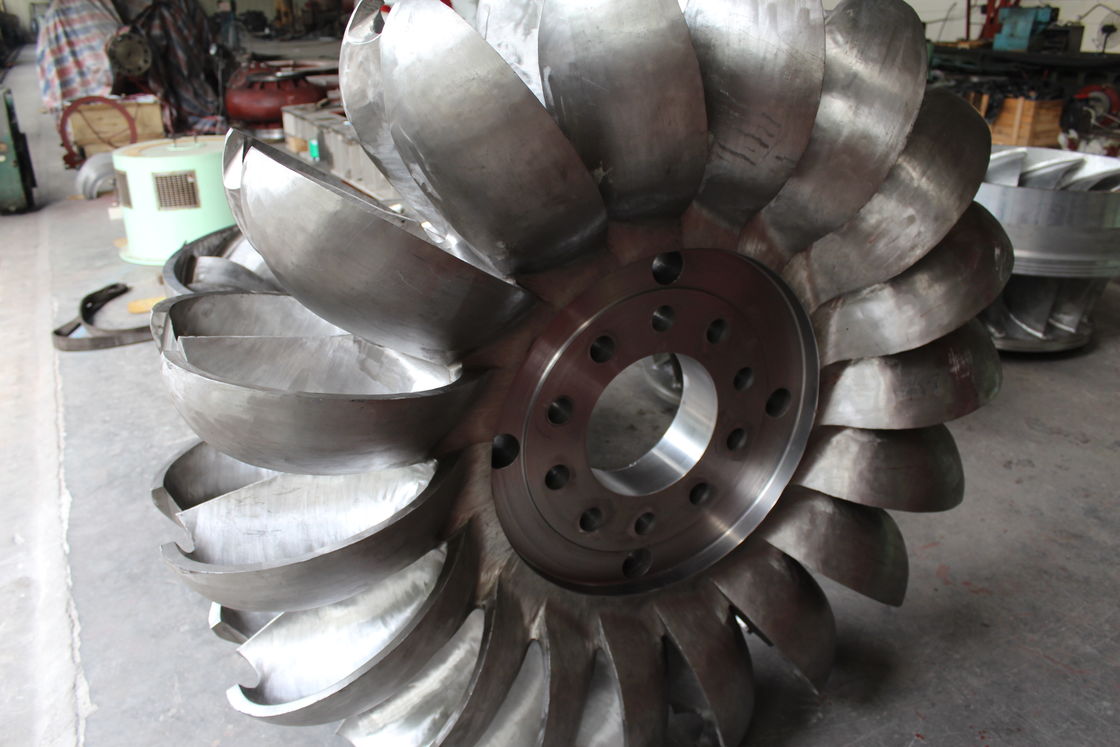 Diâmetro de entrada personalizado 1-5 metros Corredor de turbina hidráulica com velocidade nominal do rotor 100rpm 200rpm 300rpm 500rpm 1000rpm