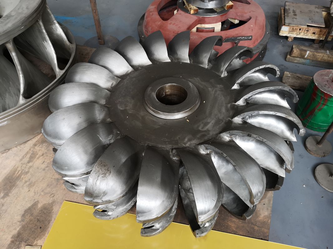 Diâmetro de entrada personalizado 1-5 metros Corredor de turbina hidráulica com velocidade nominal do rotor 100rpm 200rpm 300rpm 500rpm 1000rpm