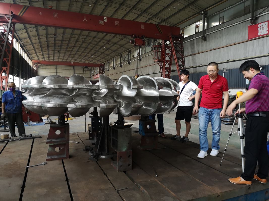 Diâmetro de entrada personalizado 1-5 metros Corredor de turbina hidráulica com velocidade nominal do rotor 100rpm 200rpm 300rpm 500rpm 1000rpm