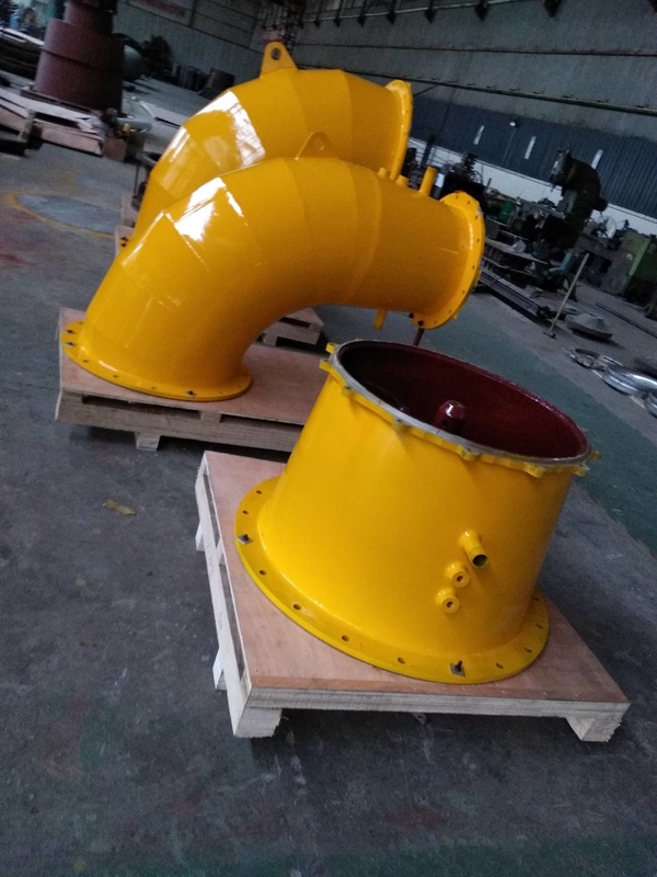 Lâmina de liga de alumínio Disposição horizontal ou vertical Turbina hidrelétrica para 100kw-20mw de eficiência de alcance de potência