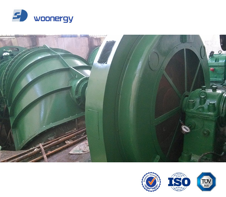 Gerador síncrono de 3 fases Francis Turbina hidráulica com cabeça de projeto de 20 m a 500 m e para instalação vertical ou horizontal