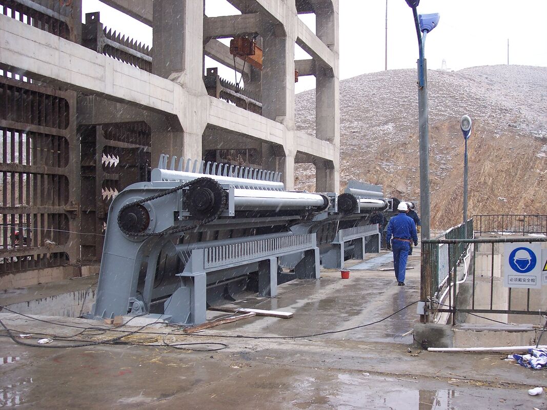 Máquina de limpeza de estantes de lixo industrial com potência de 0,40-1000KW e espessura de 4,5 - 16 mm para remoção eficiente de detritos
