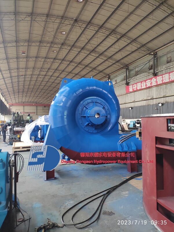 Gerador de turbina Francis com faixa de velocidade de 150 RPM a 1000 RPM, vida útil de 30 a 50 anos e potência de saída de 300 kW a 20 MW para usinas hidrelétricas