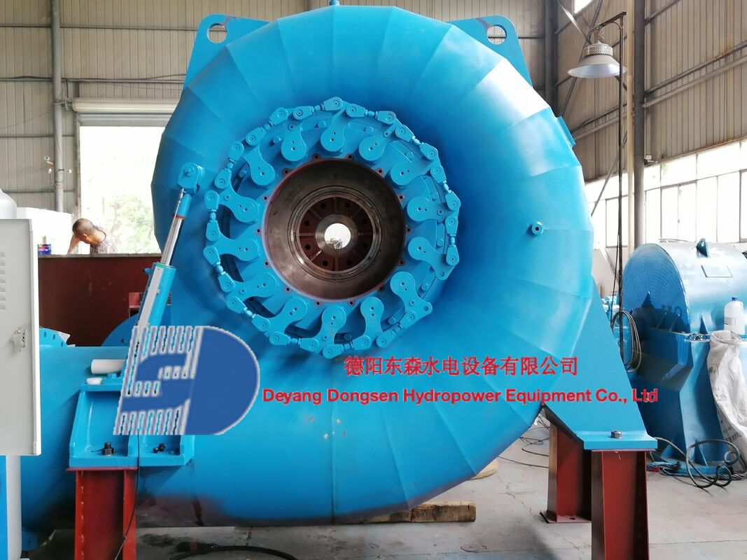 Modo de Controle Automático Gerador de Turbina Francis com Layout Horizontal ou Vertical e Velocidade Nominal de 450-1000RPM para Geração de Energia