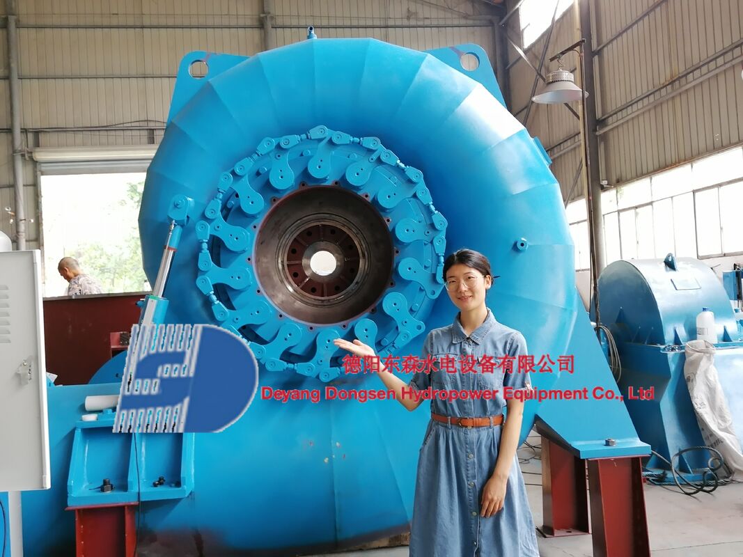 Modo de Controle Automático Gerador de Turbina Francis com Layout Horizontal ou Vertical e Velocidade Nominal de 450-1000RPM para Geração de Energia