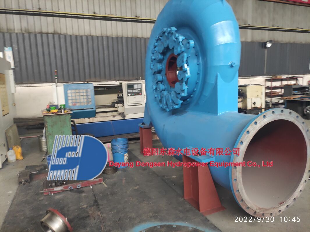 Modo de Controle Automático Gerador de Turbina Francis com Layout Horizontal ou Vertical e Velocidade Nominal de 450-1000RPM para Geração de Energia