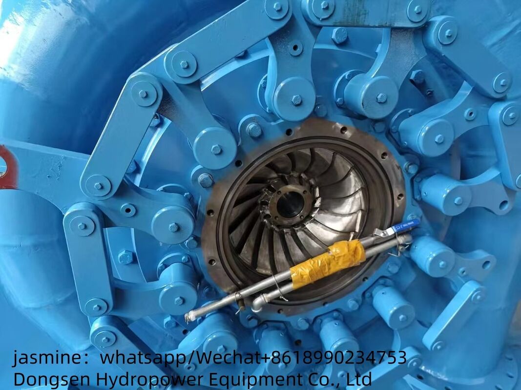 Faixa de velocidade 150RPM 1000RPM Francis gerador de turbina hidráulica de suporte de fluxo 3,21 a 14,9 M3s Produção de energia sustentável