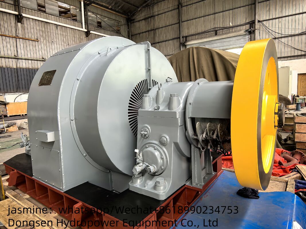 Fluxo de 3,21 a 14,9 M3s Capacidade de potência do gerador de turbina Francis 300KW a 8000KW Eficiência nominal de 90% a 96%