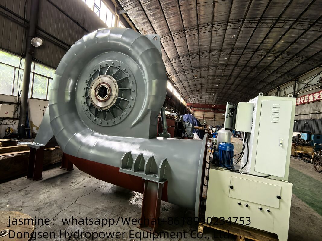 Modo de controle automático Gerador de turbina de água Francis Equipamento de energia hidrelétrica durável para projetos de energia renovável