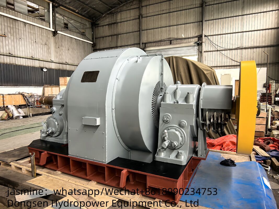 Fluxo de 3,21 a 14,9 M3s Capacidade de potência do gerador de turbina Francis 300KW a 8000KW Eficiência nominal de 90% a 96%