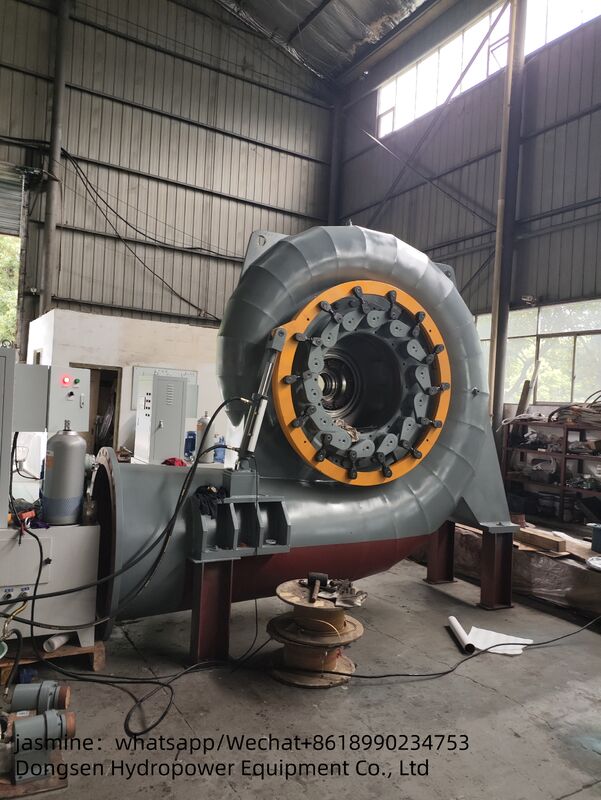 Modo de controle automático Gerador de turbina de água Francis Equipamento de energia hidrelétrica durável para projetos de energia renovável