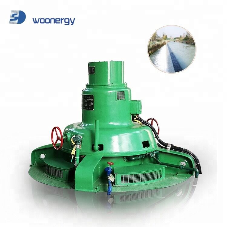 Gerador de turbina hidráulica Kaplan com resfriamento a ar ou água, diâmetro do corredor de 1 a 10 metros e fator de potência de 0,8 a 0,9 para energia renovável