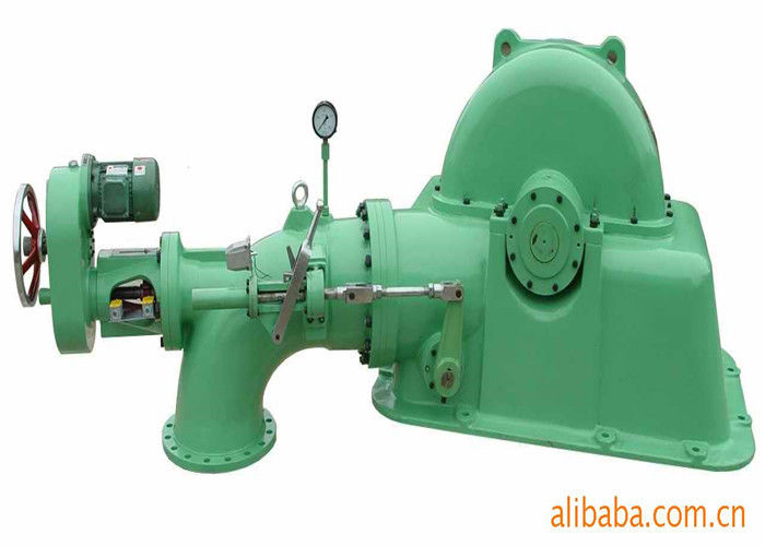 Gerador de turbina Turgo com corredor de aço inoxidável 50-400m cabeça nominal e válvula borboleta para soluções de energia fora da rede ou na rede