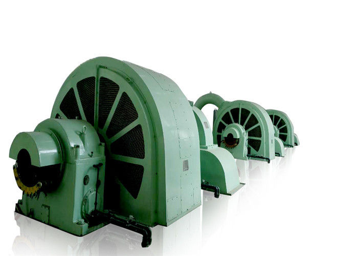 0.5 MW-20 MW de potência de saída Gerador de turbina Pelton com instalação horizontal e sistema de excitação estática