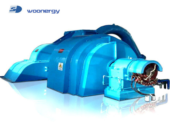 0.5 MW-20 MW de potência de saída Gerador de turbina Pelton com instalação horizontal e sistema de excitação estática