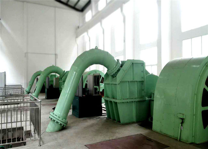 0.5 MW-20 MW de potência de saída Gerador de turbina Pelton com instalação horizontal e sistema de excitação estática