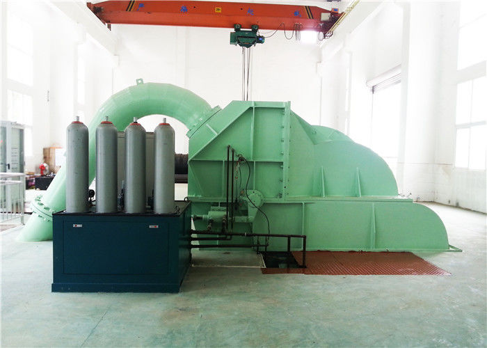 Diâmetro 200 mm Turbina de Pelton de cabeça alta, incluindo sistema de excitação estática ou sem escovas, concebida para energia hidroelétrica