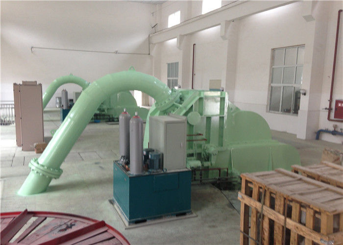 Diâmetro 200 mm Turbina de Pelton de cabeça alta, incluindo sistema de excitação estática ou sem escovas, concebida para energia hidroelétrica