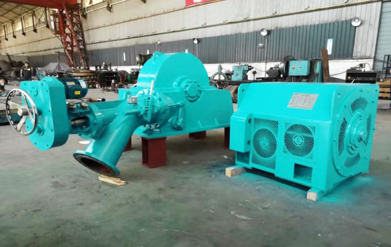 Gerador de turbina Turgo com corredor de aço inoxidável 50-400m cabeça nominal e válvula borboleta para soluções de energia fora da rede ou na rede