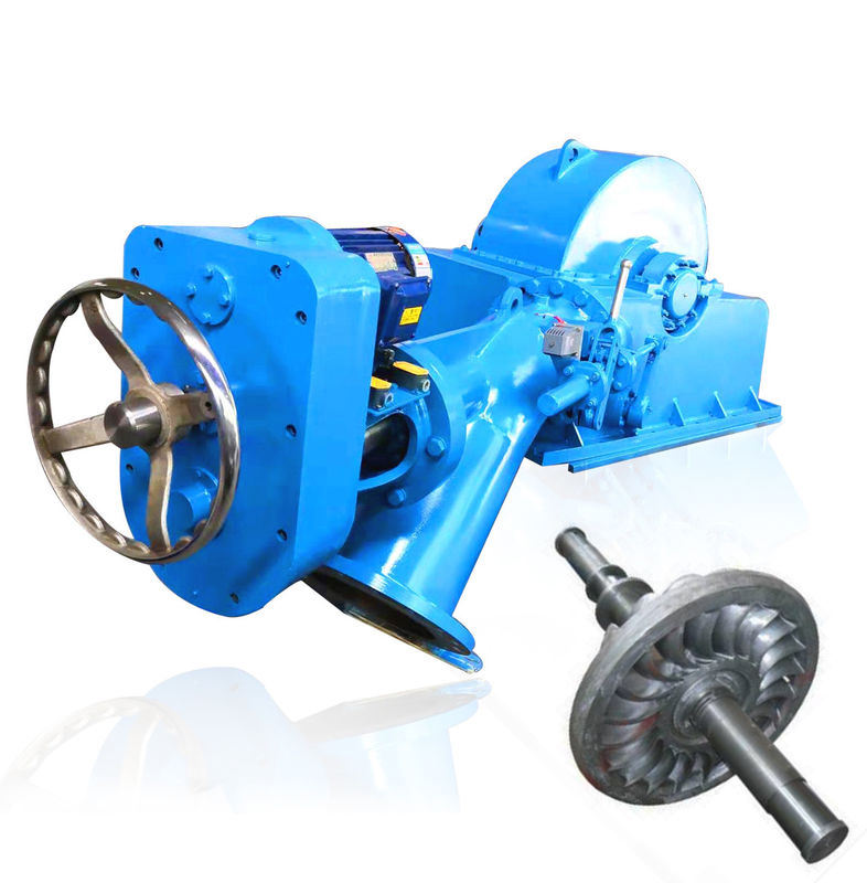 Gerador de turbina Turgo com tensão nominal de 220 V-11000 V, cabeçote nominal de 50-400 m e corredor de aço inoxidável para energia hidrelétrica