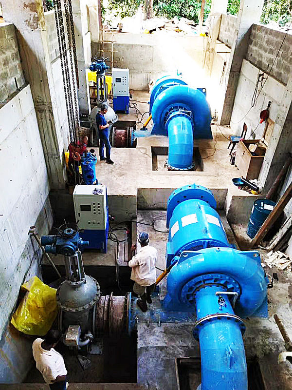 Faixa de velocidade 150RPM 1000RPM Francis gerador de turbina hidráulica de suporte de fluxo 3,21 a 14,9 M3s Produção de energia sustentável