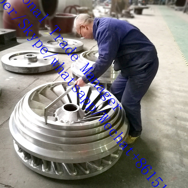 Faixa de velocidade 150RPM 1000RPM Francis gerador de turbina hidráulica de suporte de fluxo 3,21 a 14,9 M3s Produção de energia sustentável