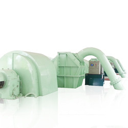 Turbina de Pelton para centrais hidrelétricas Capacidade 5-50t Frequência nominal 50/60Hz Modo de excitação sem escovas ou tiristor