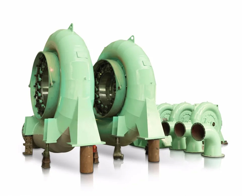 500-1000 kg Gerador de turbina Turgo Eficiência da instalação vertical/horizontal 90%