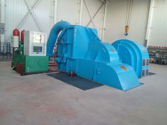Potência de saída 200kw-20mw Gerador de turbina tipo Pelton com modo de excitação do tiristor