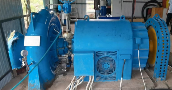 Cabeça de água 5m-500m Gerador de turbina hidráulica com aço e capacidade 200kw-20mw