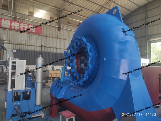 Gerador de turbina de controlo automático Francis com cabeça de água nominal 20m-300M / Eficiência nominal 90%-96%