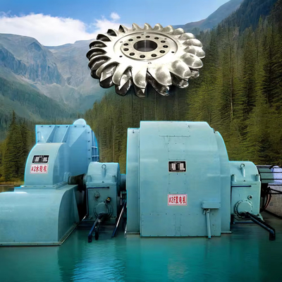 Turbina de gerador de Pelton Ferro fundido aço inoxidável 500-3000r/min Velocidade nominal