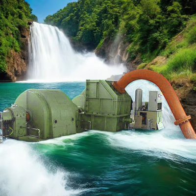 Gerador de turbina hidráulica Pelton de alta tensão 6-10kV Tensão nominal 500-3000r/min Refrigeração por ar/óleo