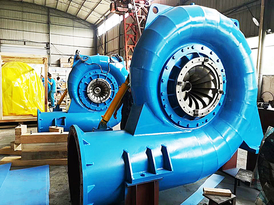Turbina de água de alta capacidade de aço e aço inoxidável modelo 5m-500m cabeça de água
