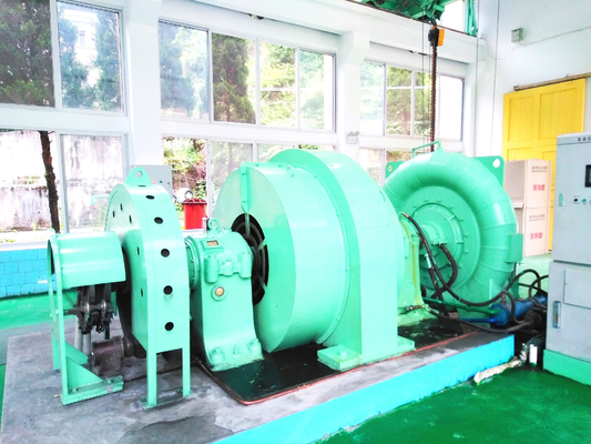 Eficiência 90-96% Turbina de água de cabeça alta com RPM 450-1000rpm Turbina Francis Kaplan Pelton
