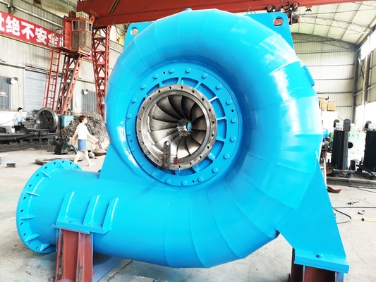 Ferro inoxidável Francis Turbina de água de cabeça alta personalizada 50HZ/60HZ Modelo 5m-500m cabeça