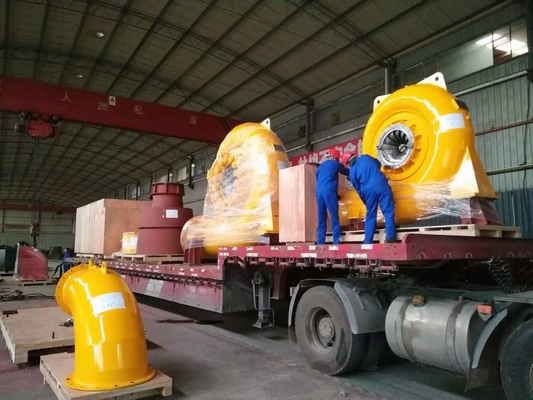 Gerador de turbina de água 300KW-20MW Potência de saída Excitação sem escovas Instalação vertical 300-3000rpm Velocidade