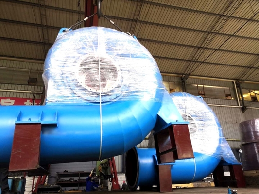 Sistema de turbina hidráulica com ângulo de lâmina ajustável de projeto aberto ou fechado