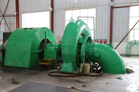 Potência Francis Turbina Gerador 400V-10kV 450-1000RPM 300KW-20MW 20m-300m cabeça