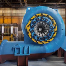Gerador de turbina de água de aço inoxidável de 600 kW Francis Runner com modo de controle automático