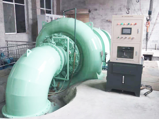 Gerador de turbina de água de 20 MW com controlo automático e corredor de aço inoxidável