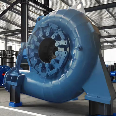 Gerador de turbina Francis vertical de aço inoxidável com 400V - 10kV de tensão para cabeça de água