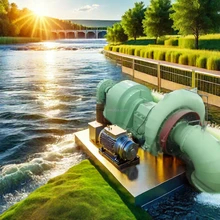 Gerador de turbina de água de excitação estática de silício para saída de alta frequência
