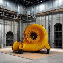Gerador de turbina de água com método de resfriamento resfriamento de ar / água e RPM 450-1000