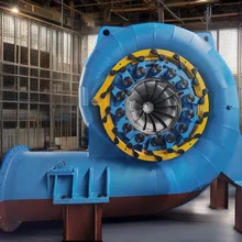 Gerador de turbina de modo de excitação de silício estático para interior / exterior com tensão nominal 220V-690V