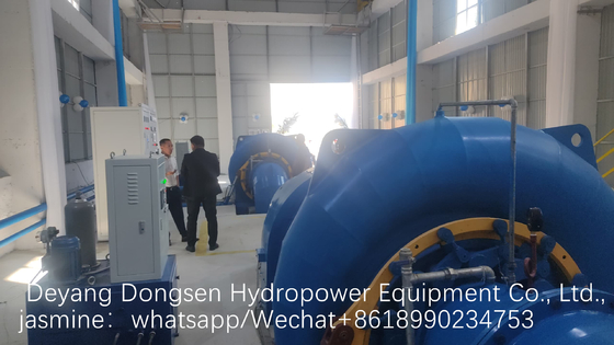 Gerador de turbina Francis vertical ou horizontal de aço inoxidável com potência nominal de 300 kW-20 MW