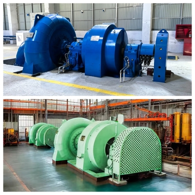 Gerador de turbina Francis personalizado com equipamento elétrico Microgovernador para usina hidrelétrica