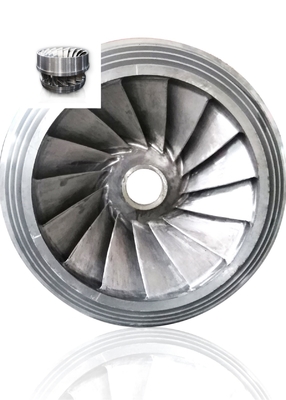 Turbina hidráulica de ângulo de lâmina soldada fixa personalizada com tratamento de superfície